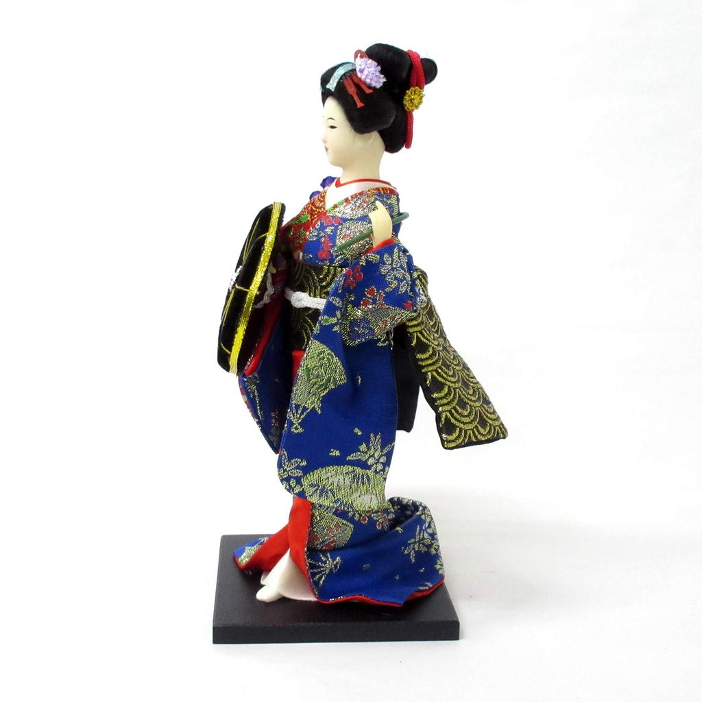 Japanese Fujimusume Figurine, Doll, 9-inch, (Wisteria Maiden), 303-026