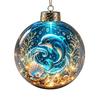 Reusable Lightweight Holiday Hanging Decor Ocean Animal Christmas Ball Ornament, 3D Marine Life Decoration, Unique Tree Baubles Beach Coastal