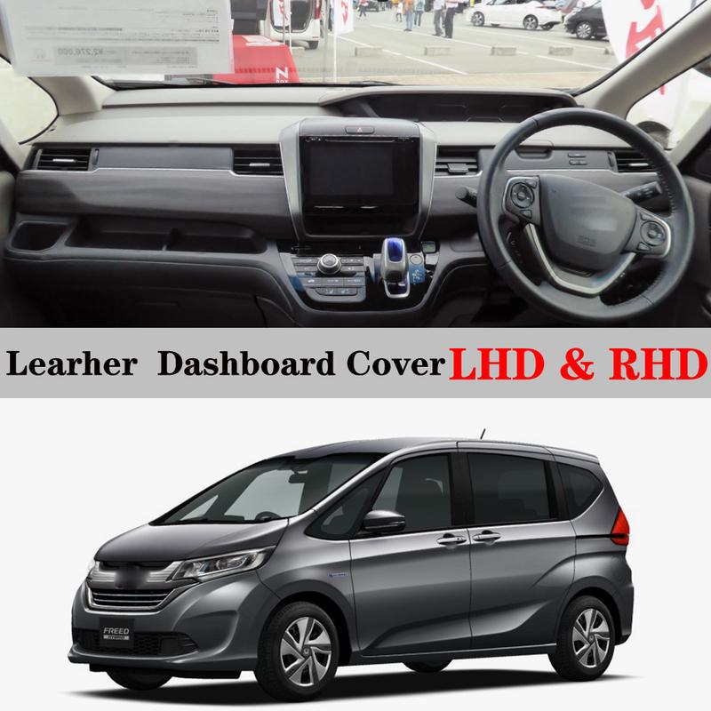 Dashboard Dash Mat Cover Leather Pad Sunshade Anti-UV Car Carpet Car Accessories For Honda Freed GB5 GB6 GB7 GB8 2017 2018-