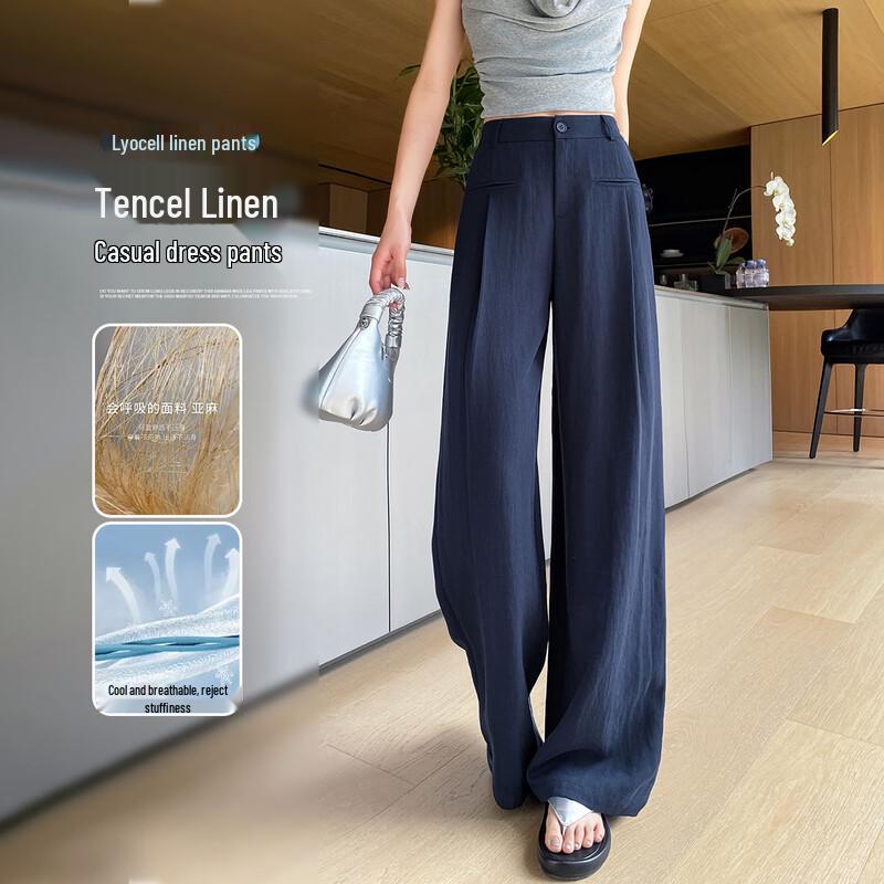 Handu Yishe Lyocell Linen Wide-Leg Trousers XL