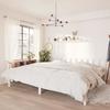 VidaXL Bed Frames White Solid Pine Wood 180x200 Cm Super King 810098