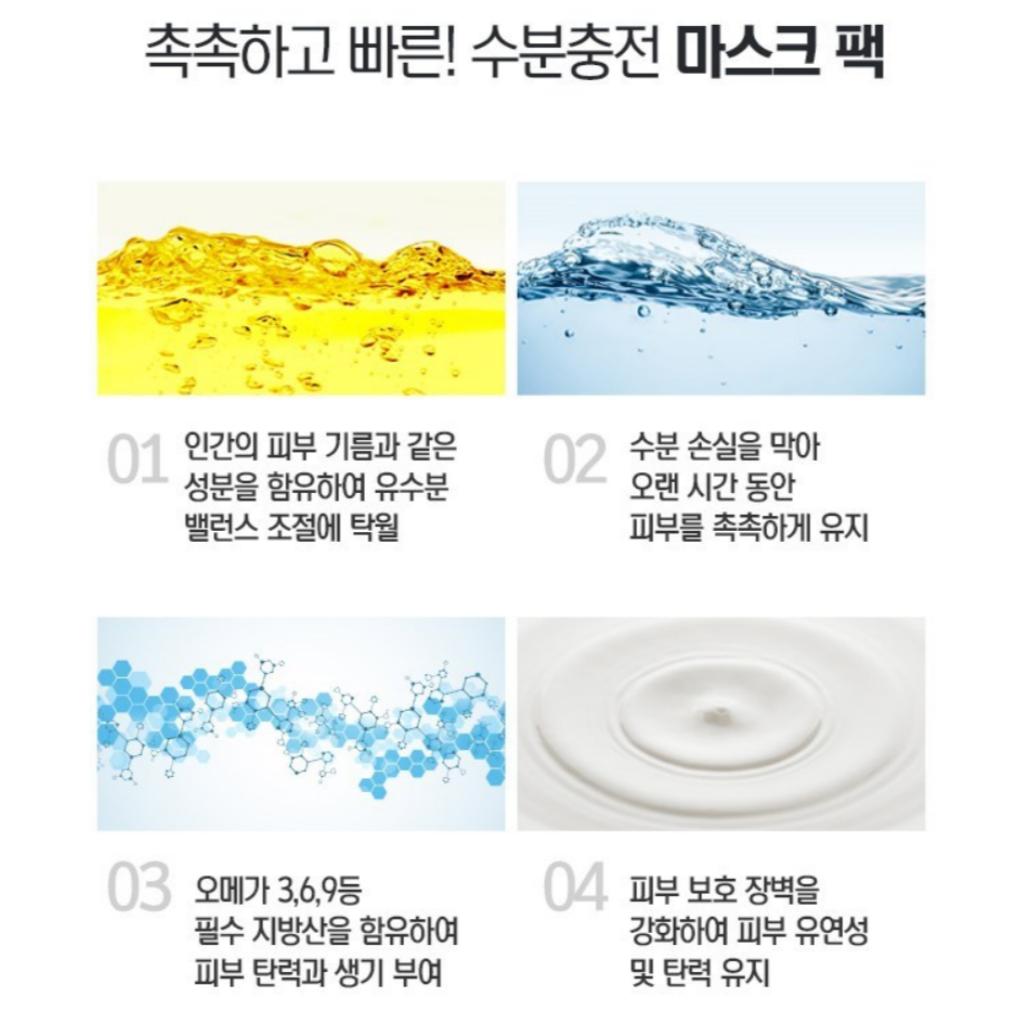 [RADICELL] Intensivkur Hydrogel Maskepakke 5 stk/Krokodilleolje Gel Maskepakke/Kollagen Maskepakke