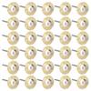 30Pcs Brush Wheel Flat Mini Wood Carving Rust/Corrosion/Paint Removal Polishing ToolsBrass Wire