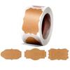 300pcs/roll Kraft Paper Stickers Blank Labels Handmade Gifts Tags Decoration Paper Spice Jar Label DIY Envelope Sealing Sticker