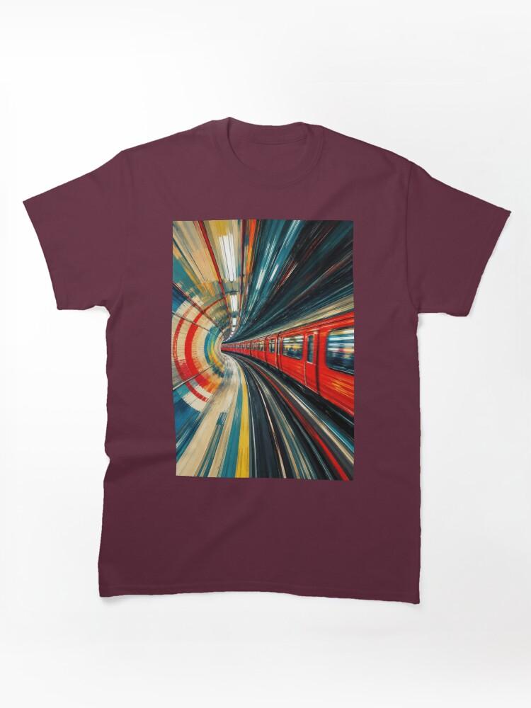 Metro Speeding Though: A London Subway Train #3 Classic T-Shirt
