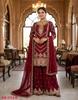 Indian Women Bollywood Heavy Chinon Salwar Suit Sharara Party Wear Designer Salwar Kameez Set