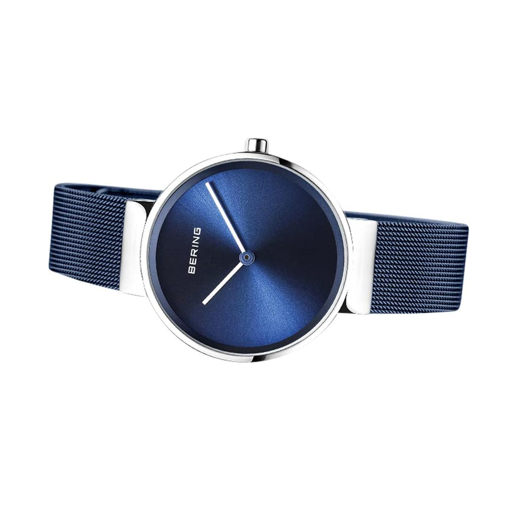 BERING Analog Quartz Classic Collection Watch with Stainless Steel Strap and Sapphire Crystal Officially Sapphire Crystal Is and Women's (14531-307).