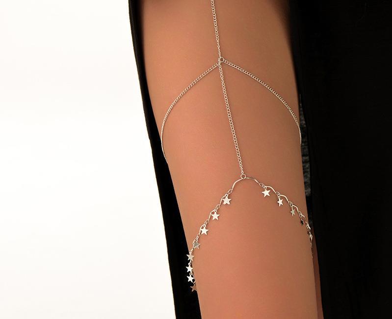 

Золотые многорядные бриллиантовые украшения для бедра для женщин