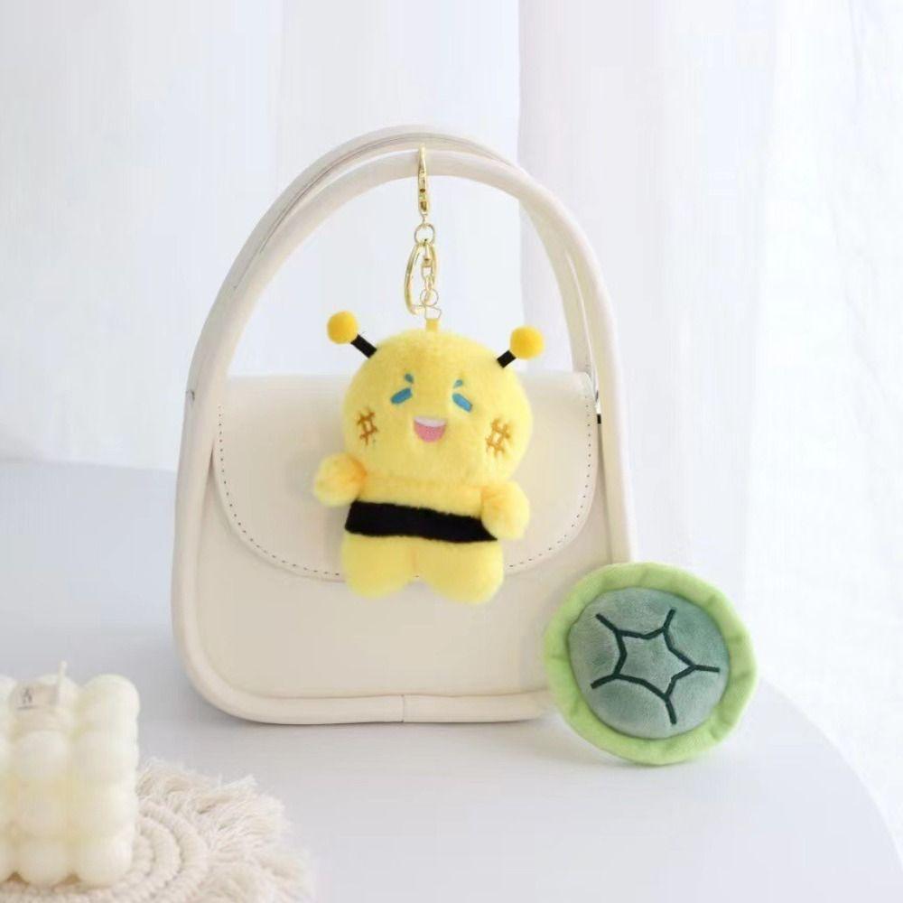 Turtle Bee Plush Turtle Bee Doll Pendant Plush Turtle Bee Plush Key Ring Ornaments