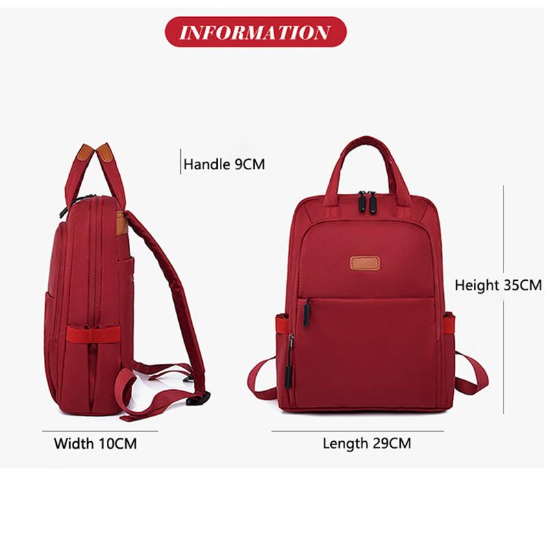 Trendiger New Oxford Rucksack Damen Große Kapazität Schule Einfarbig Ausflug Reise Laptop Rucksack CLE