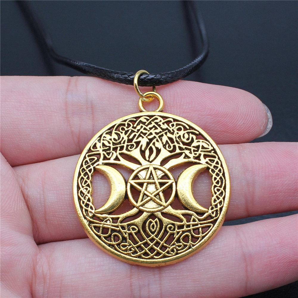 Tree of Life Nature Growth Pendant Antique Bronze Metal Daughter Choker Necklace Trendy Gift