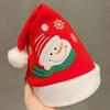 Santa Claus Christmas Hat Merry Christmas Decoration Elk Deer Cap Gift Red Plush Hat  Warm