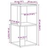 VidaXL Corner Cabinet Old Wood 33x33x67 Cm Engineered Wood, Corner Shelf, Bookcase, Display Cabinet, Bookshelf, 856718