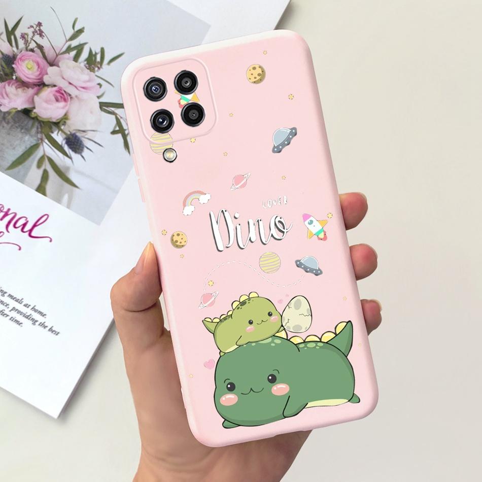 Custodia per Telefono Samsung Galaxy M22 Samsung M22 F22 SM-M225F E225F Gatto Carino Cartone Animato Colore Caramella Silicone Morbido Copertura Posteriore