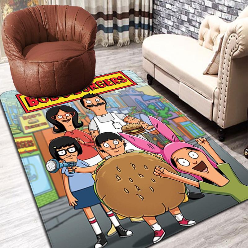 Bob's Burgers Rug Floor Mat for Living Room or Bedroom Soft and Comfortable Carpet a Gift for Birthday and Holiday.