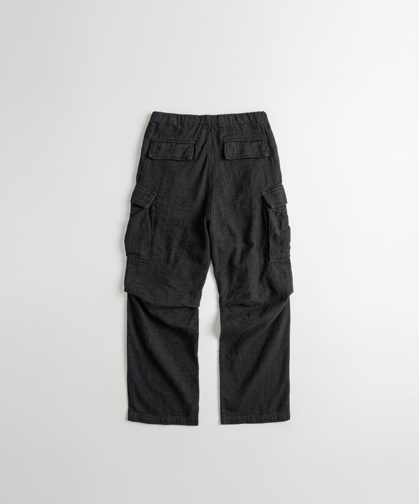 Bihebieo Dyed Slub R/C Field Pants Anthracite