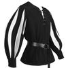European & American Retro Medieval Costume Lace-up Shirt Cosplay Top