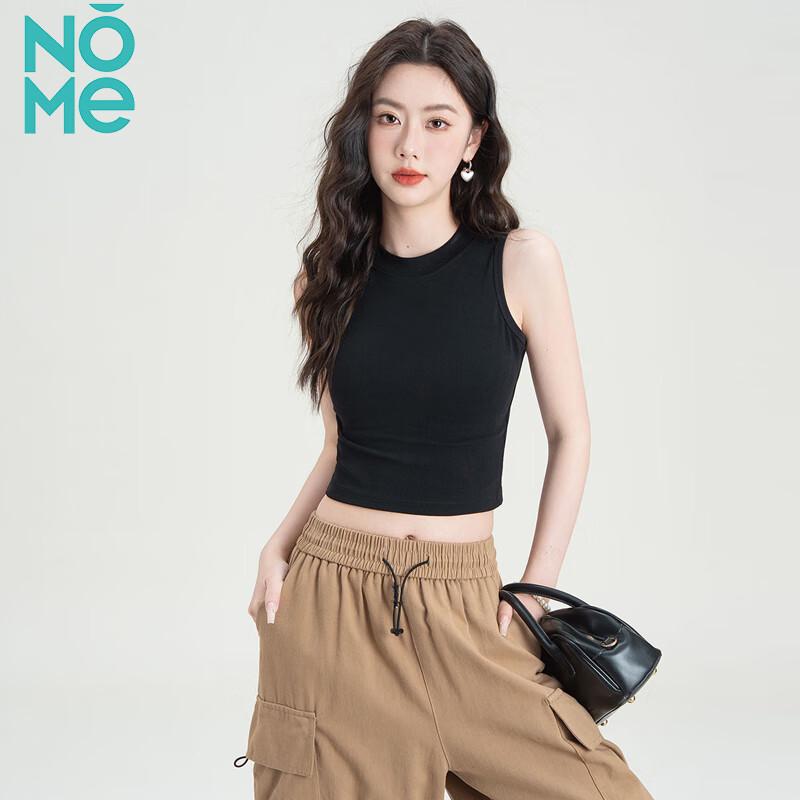 Women s High-Neck Sleeveless Crop Top S