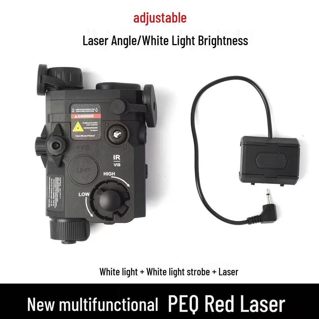 PEQ Adjustable Brightness Tactical Laser Box Lamp for Toy Guns (20MM Universal Fit)