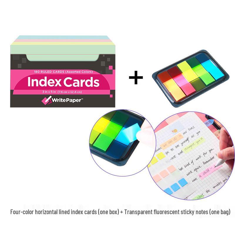 Kaisa Index Cards: Internet Celebrity Sticky Notes for Word Memory & Exam Prep