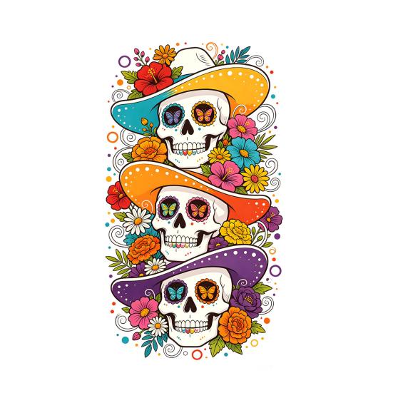 Fall Theme Wall Stickers Skeleton Undead Static Sticker, Waterproof PVC Decorative Decals, Durable Seasonal Window Art for Parties Film Autumn
