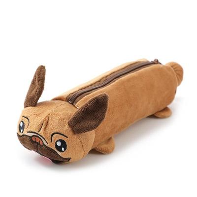 Portapenne Cane Peluche Cartone Animato Carino Borsa Multifunzione per Conservazione Portamonete Borsa Giocattolo Peluche Kawaii Forniture Cancelleria per Studenti