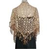 Capes Sequins Tassel Shawls Tassels Belly Dancing Scarf Practice Triangle Shawl  For Women