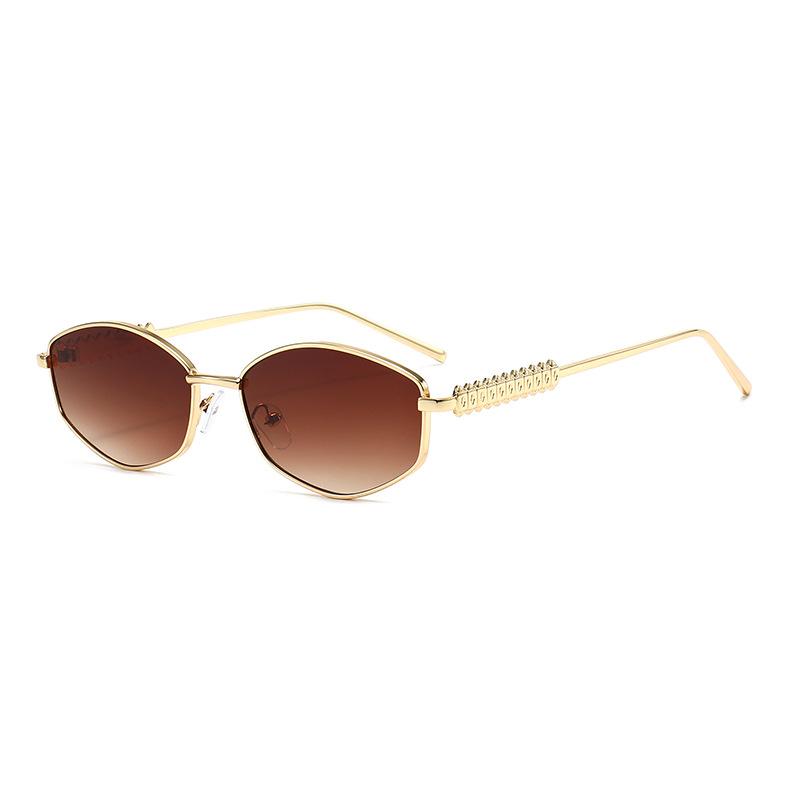 

Small Square Frame Sunglasses Men Fashion Vintage Rivets Legs Hexagon Casual Shades Women Trendy Luxury Design Decor Sun Glasses