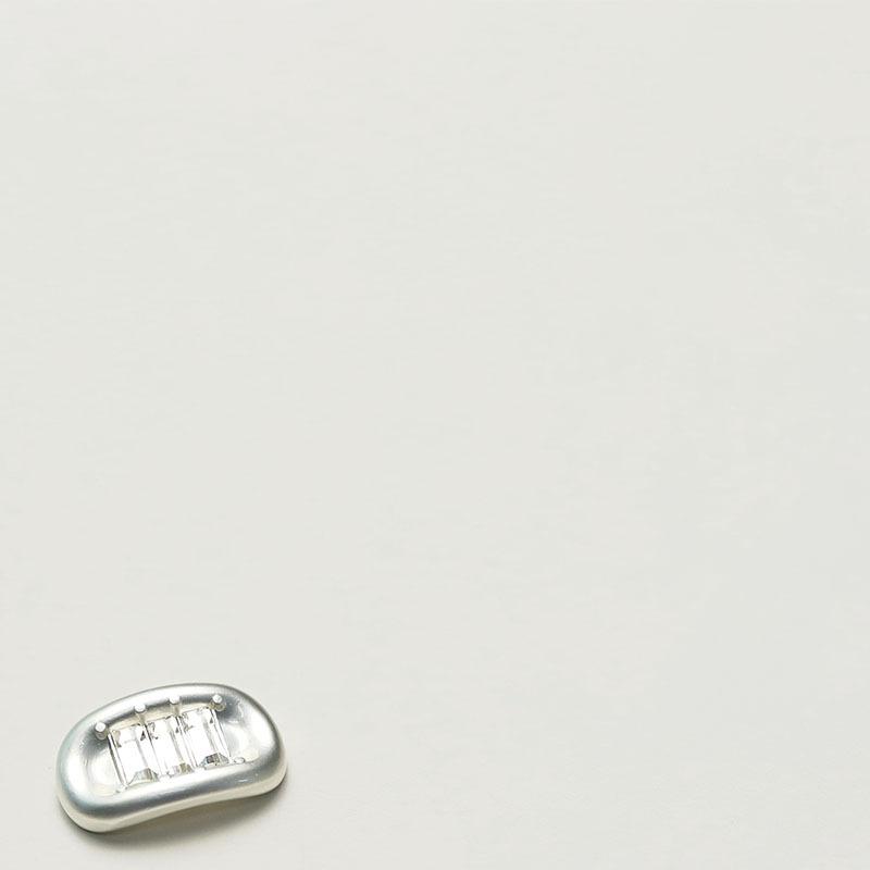 

5Pcs Xiaoxiang Celebrity Style Metal Button Yuanbao Shaped Cardigan With Diamond Shirt Suit Tweed Jacket Button 2 #[ingot rectangular diamond fog silver] 13mm