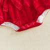 Citgeett Autumn Infant Baby Girl Fall Bodysuit Solid Color Velvet Crew Neck Jumpsuit Headband Casual Clothes