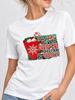 (Asian Size) style trend Print Woman Clothing New Year T Shirt Christmas Festival Tee Women Fashion Top Short Sleeve Graphic T-shirts