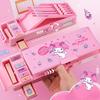 Kuromi My Melody Cinnamoroll Caja de Papelería Periférica de Anime Para Niñas Caja de Lápices Multifuncional con Candado de Contraseña Regalo para Estudiantes