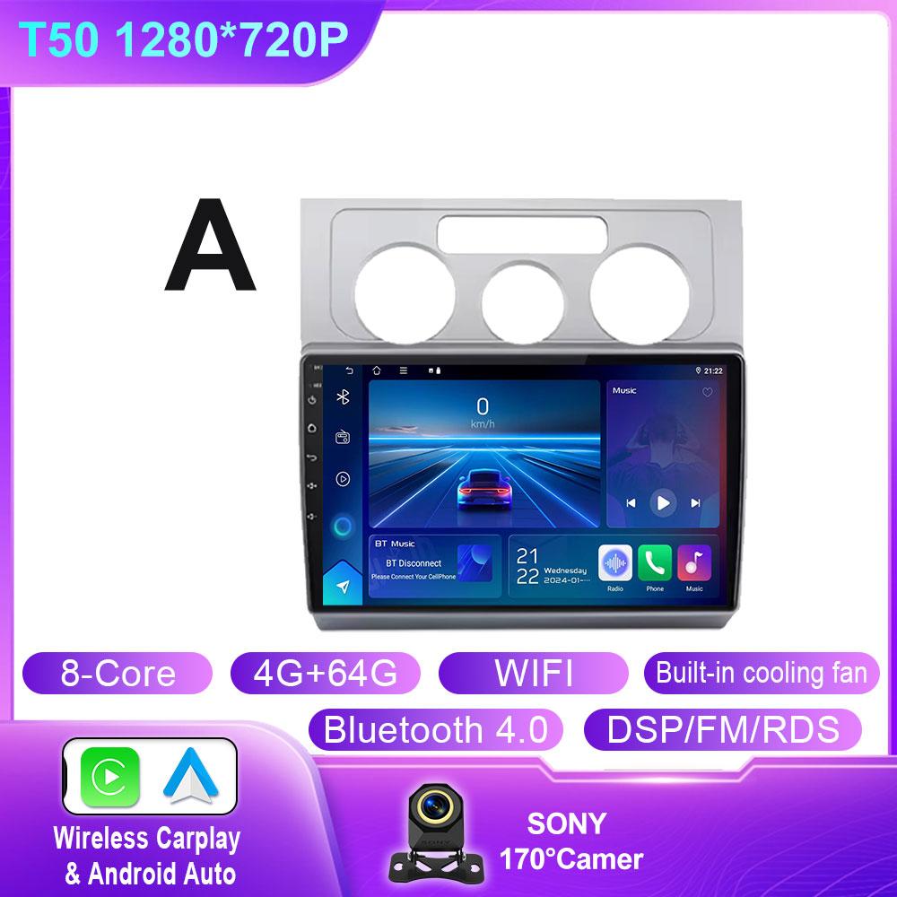 Car Radio For Volkswagen Touran 1 2003 - 2010 Wireless CarPlay Android Auto Car Intelligent Systems WIFI QLED No 2 Din 2din DVD