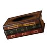 F26C Handmade Tissue Storage Box Nonslip Bottom Retro Craftsmanship Practical Home Kitchen Accessory