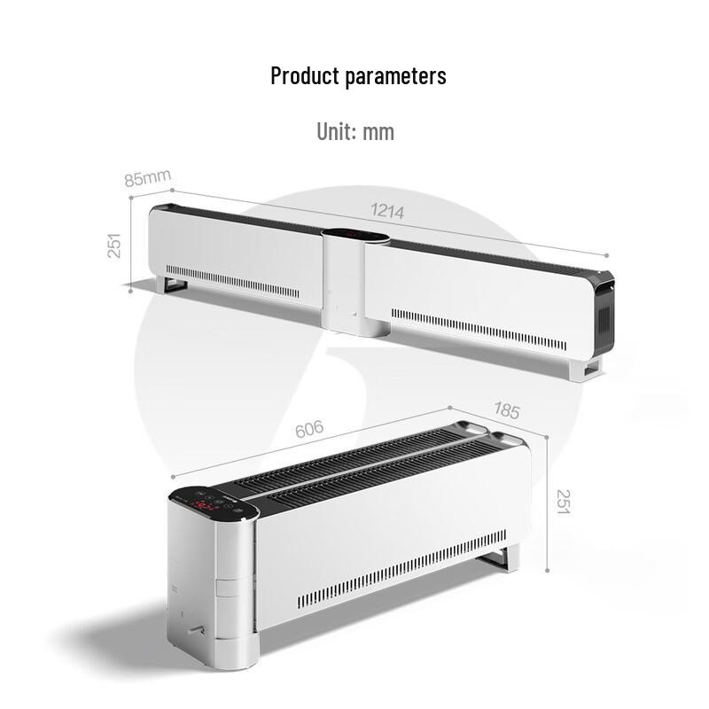 Gree 180° Foldable Mobile Floor Heater