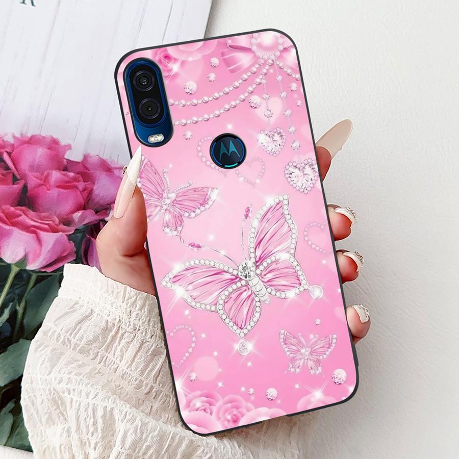 Για θήκη Motorola One Vision Κάλυμμα ONEVision Μοντέρνο Ζωγραφισμένο Σιλικόνης Μαλακό Πίσω Κάλυμμα Για θήκη Motor One Macro Προστατευτικό Κέλυφος