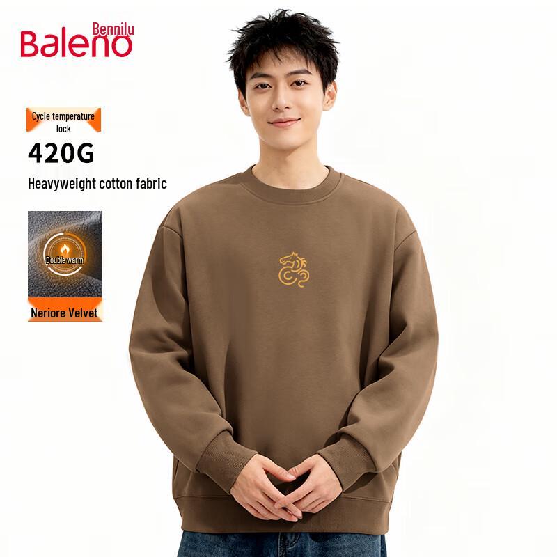Baleno Men's Winter Graphic Fleece Lined Sweatshirt
