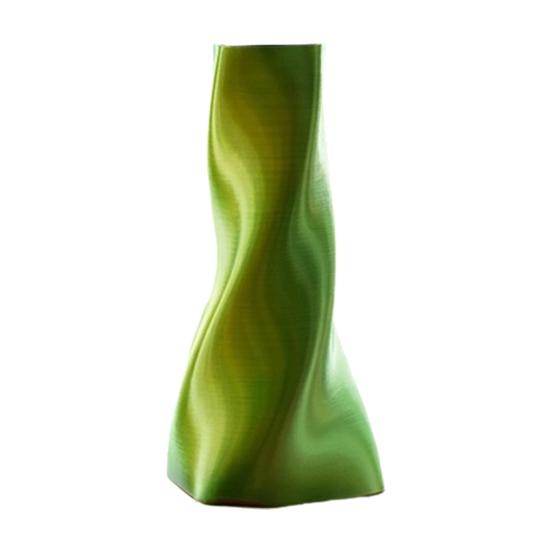 Modern 3D Printed Vase, Decorative Spiral Vase, Irregular Shape Flower Vase for Living Room, Shelf, Wedding & Dining Table Centerpiece