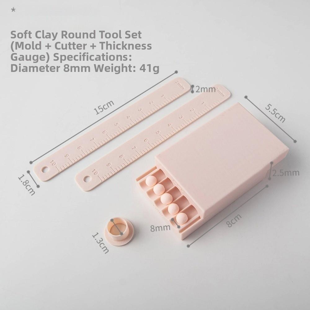 4-20mm Diameter Clay Ball Maker Measuring Ruler Rubbing Strip Clay Ball Rub Mold Mini Clay Ball Rolling Strip Mold DIY Jewelry
