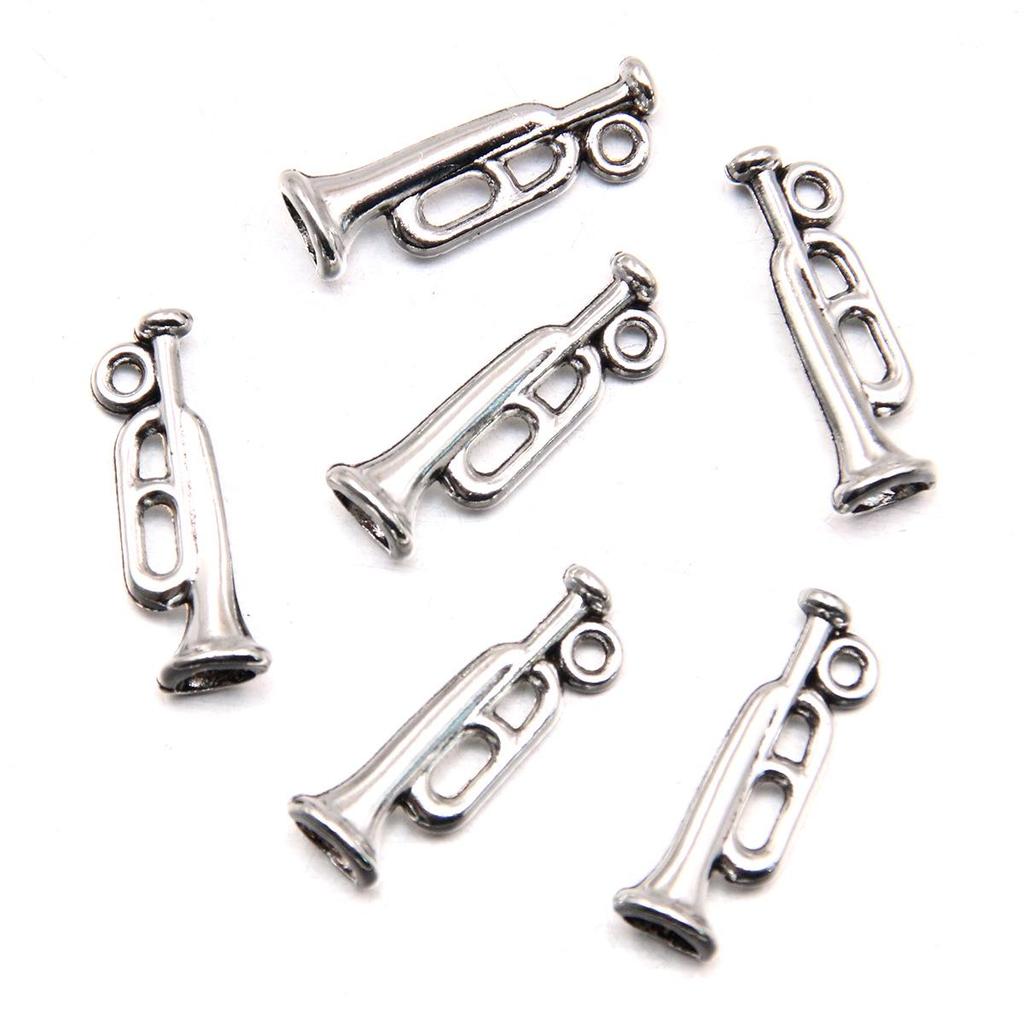 Retro Multi-Instrument Antique Silver Pendant Handmade Necklace Bracelet – Creative Accessories Boutique