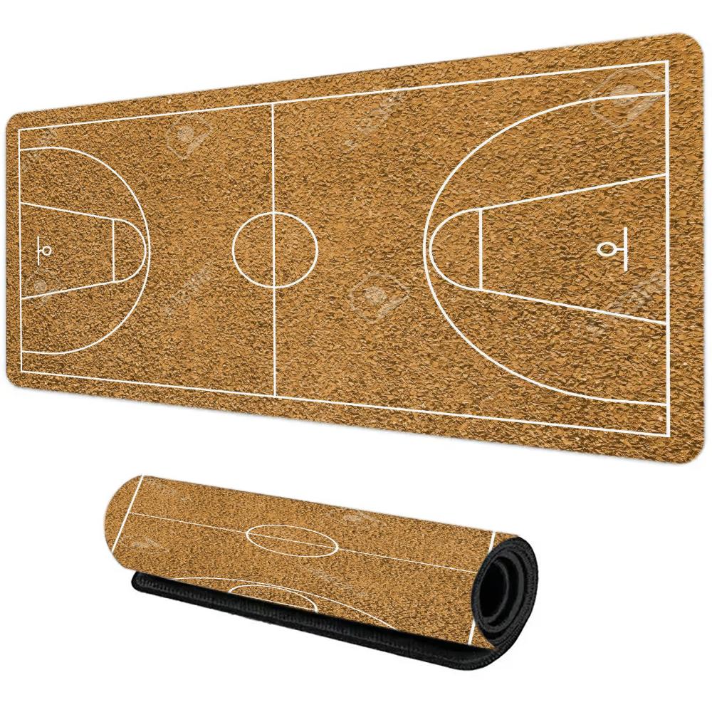 Basketball Field Mouse Pad Large Computer Office Game Table Mat XXL Rubber Antislip Gaming Keyboard Mousepad Long Desk Pads