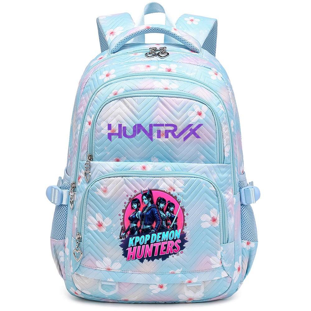 Kids Girls Kpop Hunters Rumi Zoey Printed Backpack Student School Waterproof Big Bag
