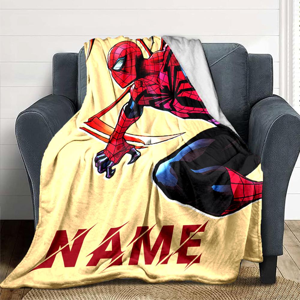 Custom Name "Avengers vs Thanos: Epic Battle" blanket for Couch & Bed, Plush Cozy Fuzzy Blanket Super Soft & Warm Blankets for Fall and Winter. 090817