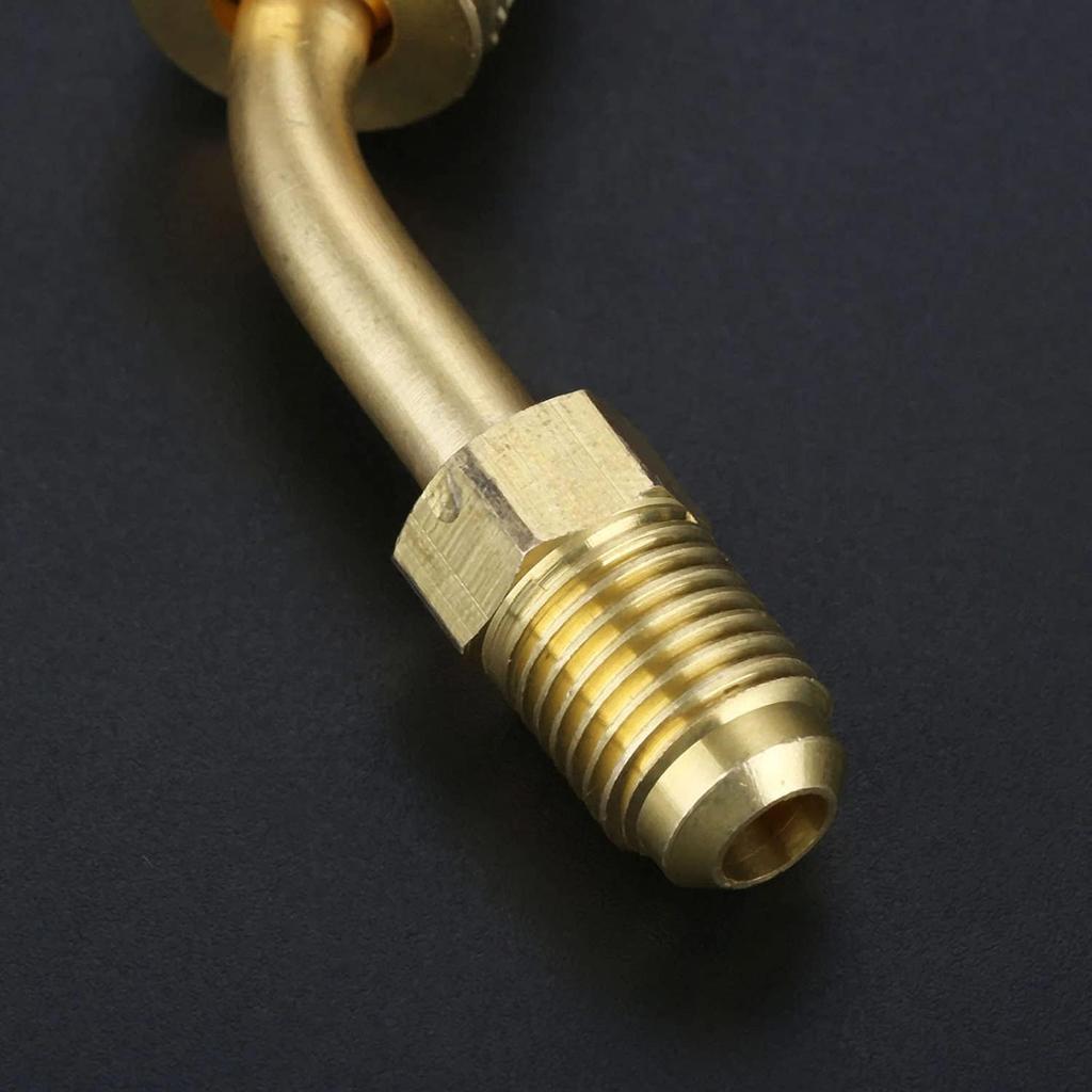 4Pcs R410a Brass Quick Adapter 5/16 Female To 1/4 Male SAE for Mini Split System HVAC and Refriger Refrigerant Charging