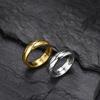 Ins Harajuku Style Simple Crack Literary Trendy Man Ring, Titanium Steel Gold-plated Culture Youth Temperament Single Ring