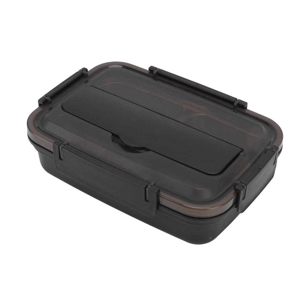 1.8L Leakproof Lunch Box 3 Compartment Food Storage Container Cute Bento Lunch Box  For Travel