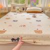 Winter Neuprodukt Milchsamt Spannbettlaken Einzelstück Bedrucktes Design Plus Samt Spannbettlaken Zuhause Schlafzimmer Rundum-Spannlaken Verrutschsicher