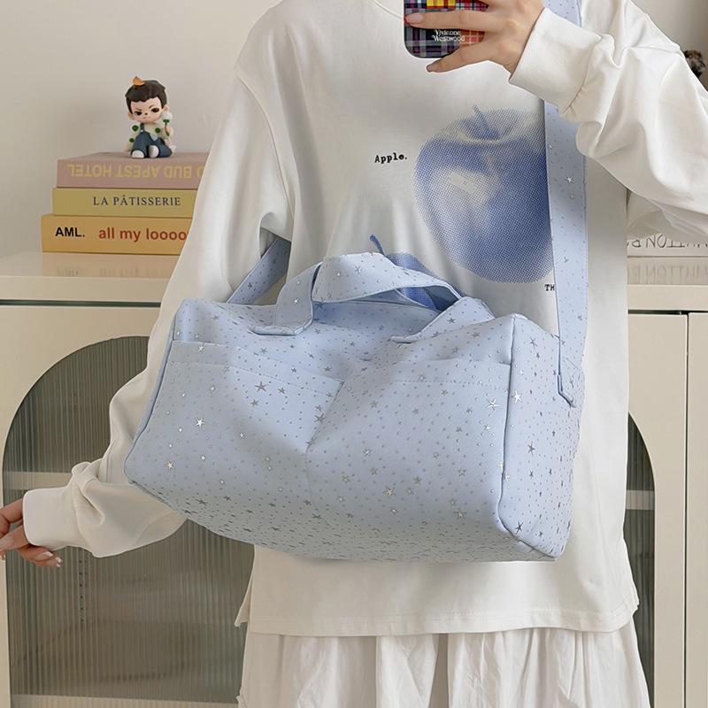 Korean Style Large Capacity Star Pattern Waterproof Travel Bag: Handbag, Shoulder, and Crossbody