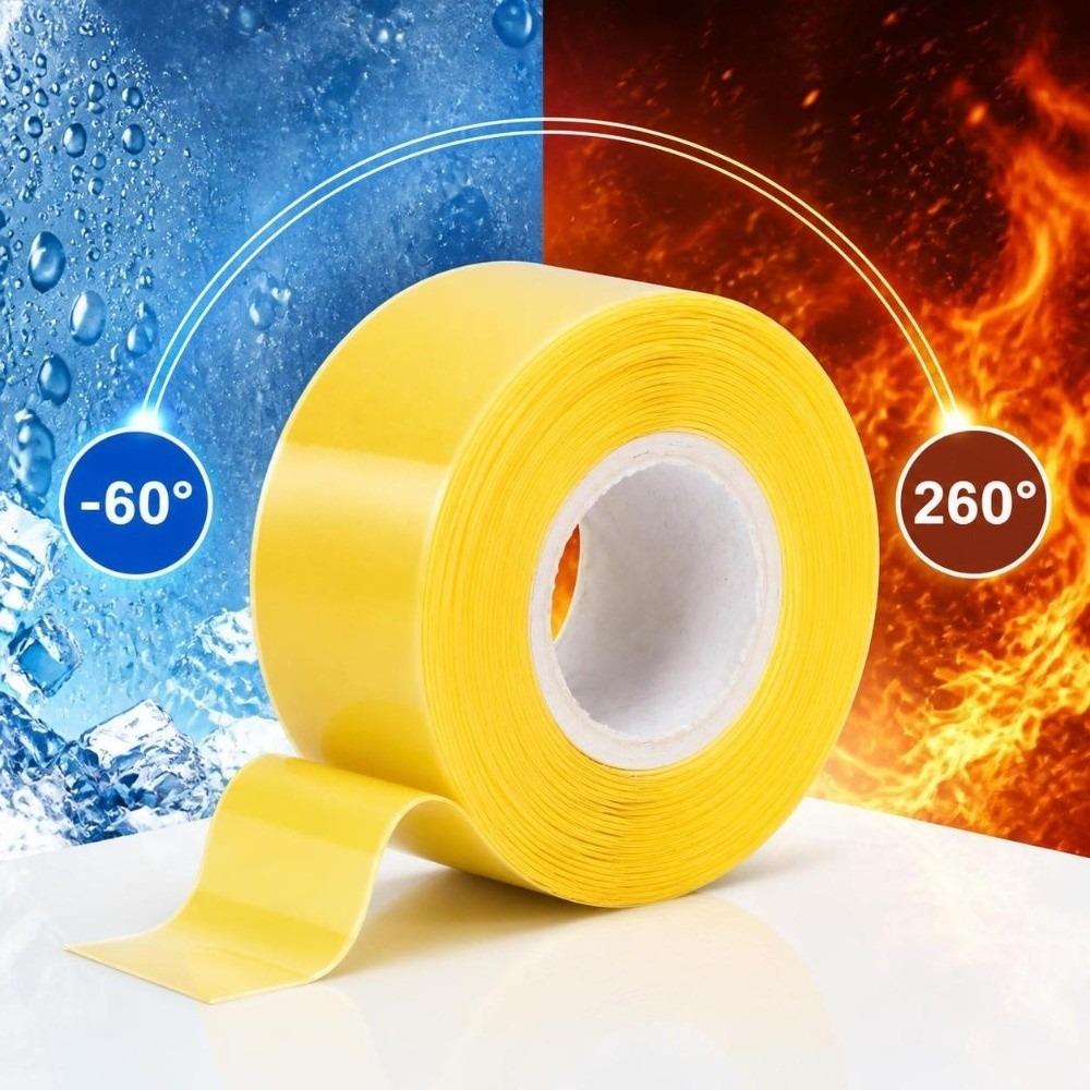2pcs 1-35KV Waterproof Silicone Tape -60°—260° Duct Tape Roll Self Fusing Tape For Home Improvement