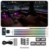 18-in-1 LED Vehicle Ambient Light Strip: Hidden Acrylic, 256 Colors